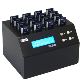 1 to 15 SD Duplicator - Flash Media Compact Cloner & Eraser (MiniSD Pro) DM-FD0-8SD15B