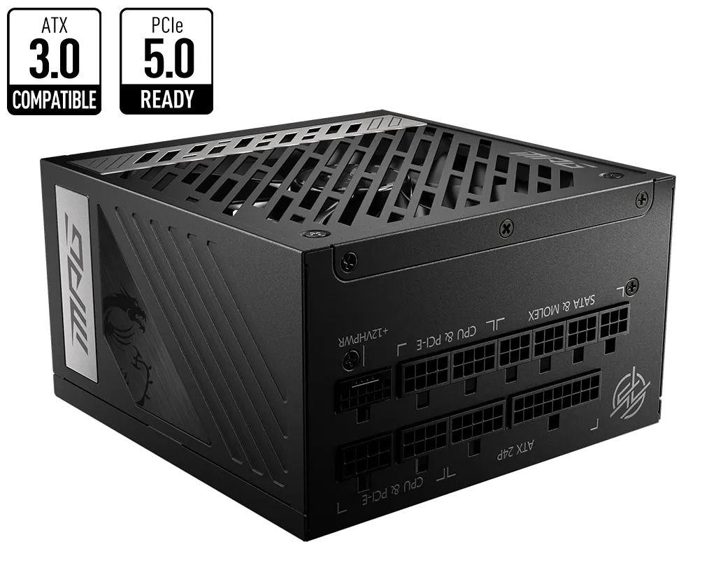 1000W MSI MPG A1000G PCIe5 ATX 3.0 Gold Modular PSU