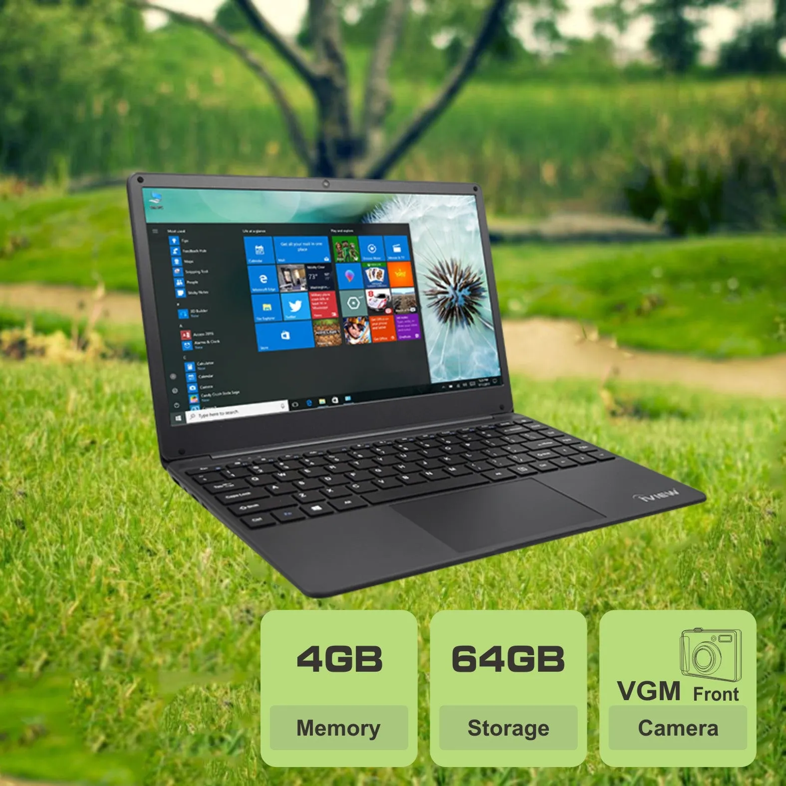 1430NB – 14.1” 1920x 1080 IPS High Resolution, Intel Celeron N3350, 4GB/64GB Windows Laptop