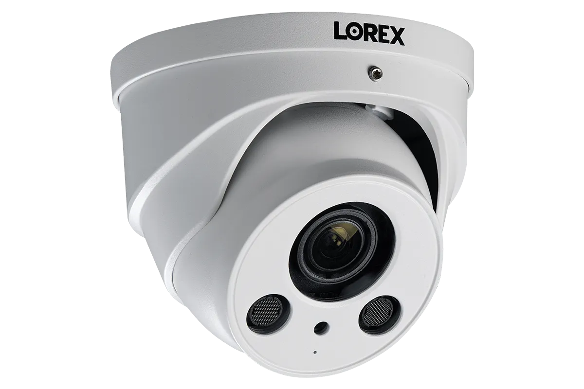 16-Channel NVR System with Four 4K (8MP) Nocturnal Varifocal Zoom IP Cameras and Four Audio Dome Cameras