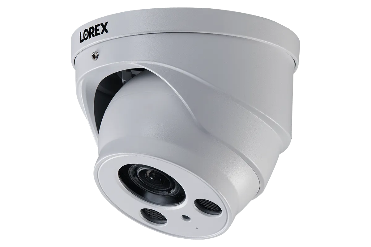 16-Channel NVR System with Four 4K (8MP) Nocturnal Varifocal Zoom IP Cameras and Four Audio Dome Cameras