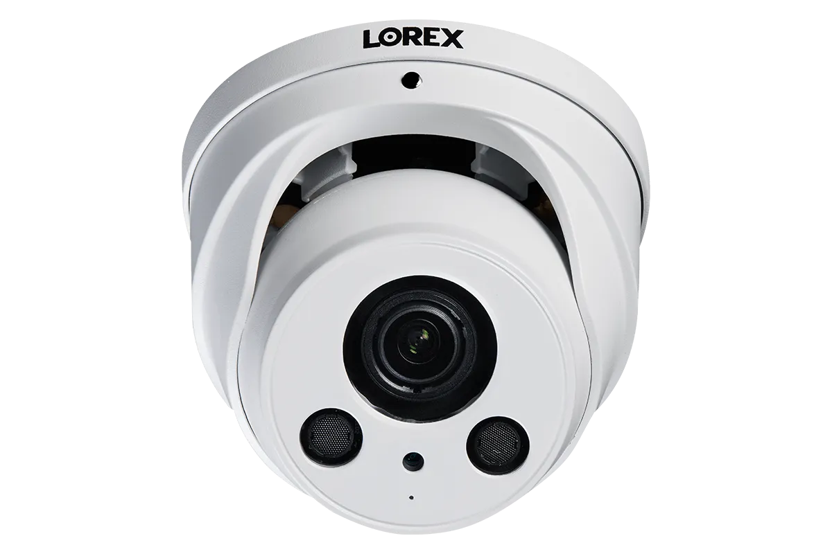 16-Channel NVR System with Four 4K (8MP) Nocturnal Varifocal Zoom IP Cameras and Four Audio Dome Cameras