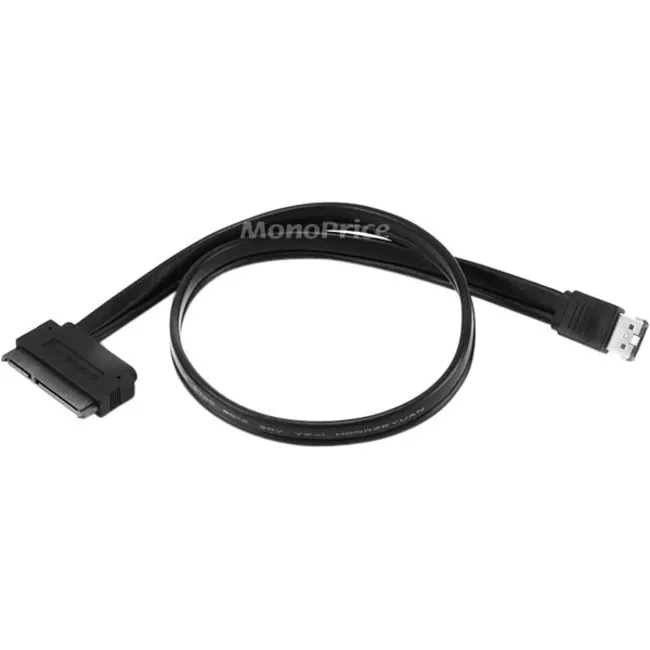 19Inch Esatap To Sata 22Pin Cable - Black