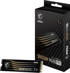 1TB MSI SPATIUM M480 PRO PCIe 4.0 NVMe M.2 SSD