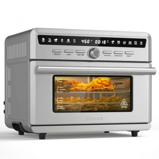 26.4 Qt 1800W 10-in-1 Air Fryer Toaster Oven with Recipe