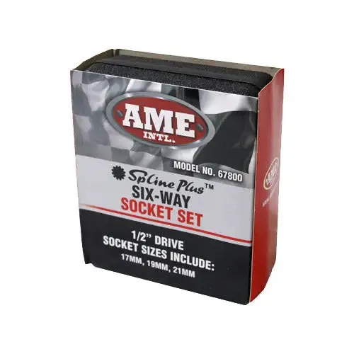 AME 67800 1/2" Drive Damaged Nut Socket Set for 17mm, 19mm, 21mm