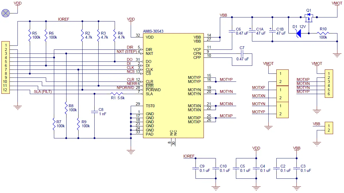 AMIS-30543 Stepper Motor Driver Carrier