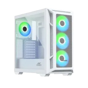 ANT ESPORTS 611 AIR MID-TOWER ATX CABINET WHITE