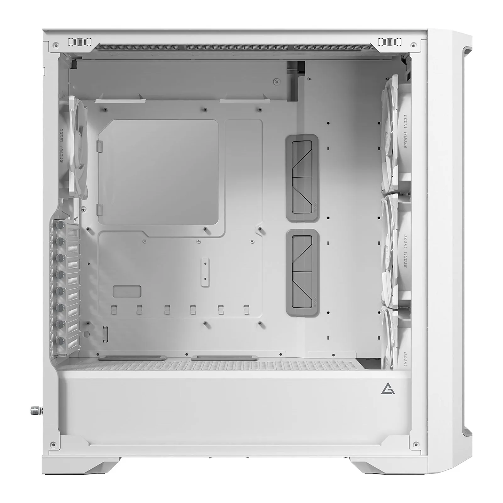 Antec Performance 1 FT Gaming Case w/ Glass Side Panels, E-ATX, 4 PWM Fans, CPU/GPU Temp Display, iUnity Monitoring Software, USB-C, White