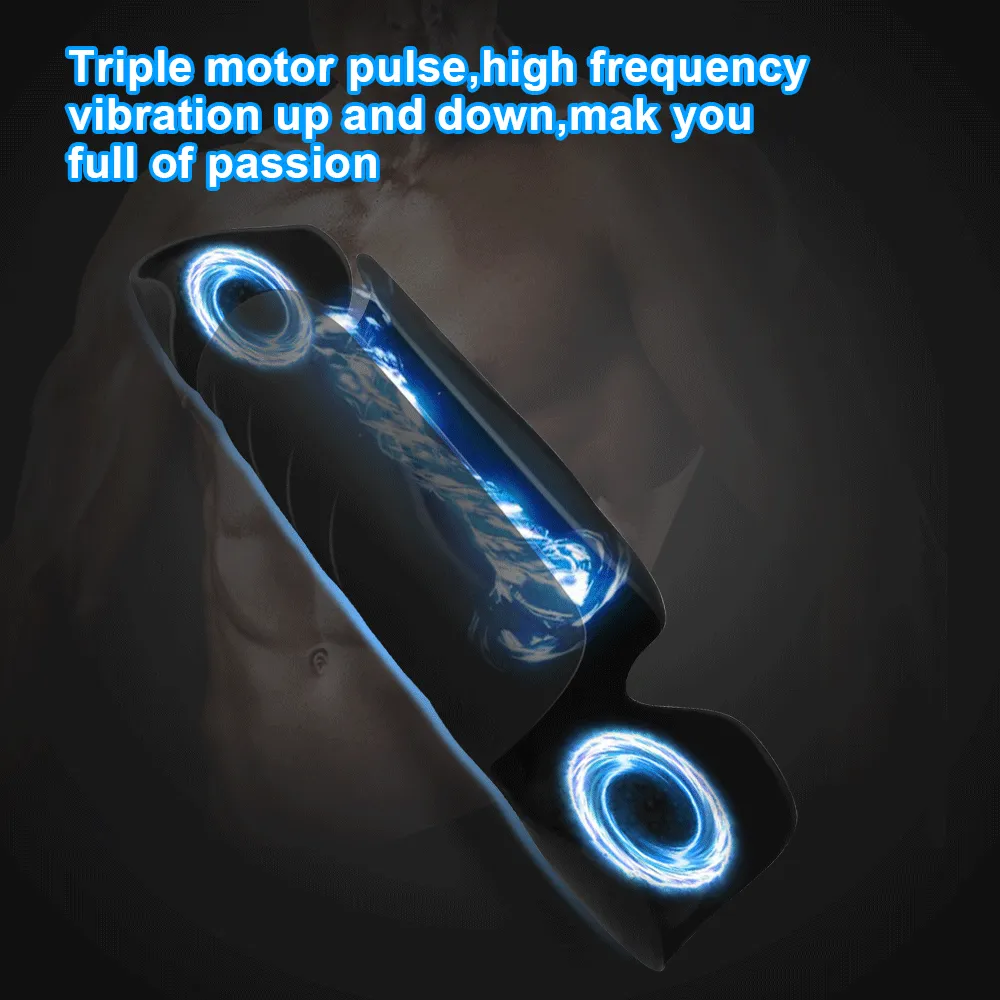 Automatic Male Masturbator Adjustable 10 Modes&Adult Endurance Exercise Electric Pocket Pussy