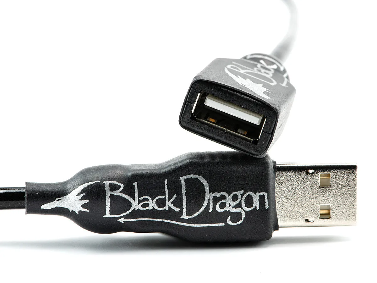 High-Speed Black Dragon USB Charging and Data Transfer Cable - Durable, Tangle-Free Design for Fast Connectivity