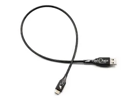 High-Speed Black Dragon USB Charging and Data Transfer Cable - Durable, Tangle-Free Design for Fast Connectivity