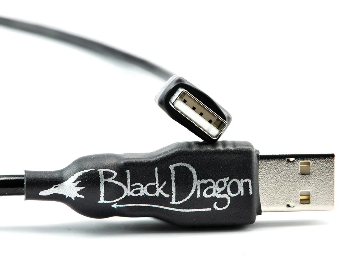 High-Speed Black Dragon USB Charging and Data Transfer Cable - Durable, Tangle-Free Design for Fast Connectivity