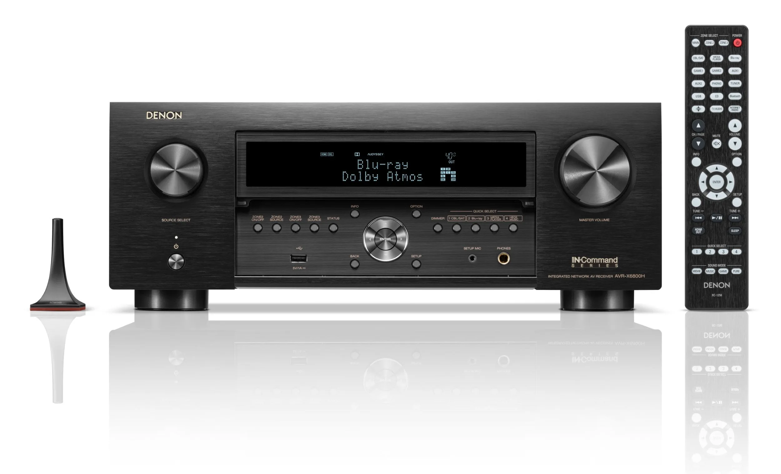 Denon AVR-X6800H 11.4 Channel 8K A/V Receiver with 3D Audio and Dirac Live Support