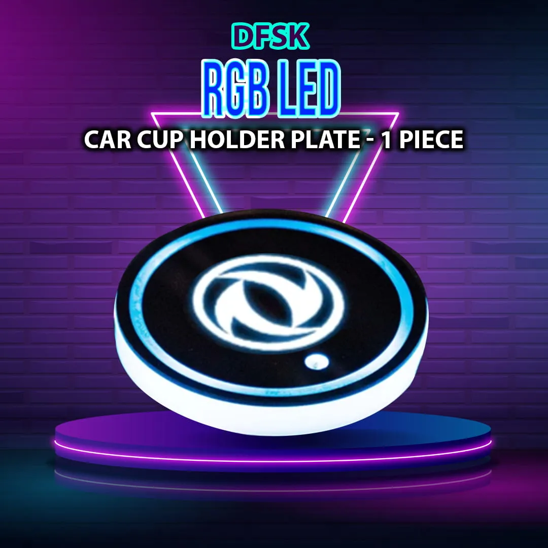 DFSK RGB LED Car Cup Holder Plate - 1 Piece