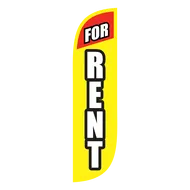 For Rent Feather Flag