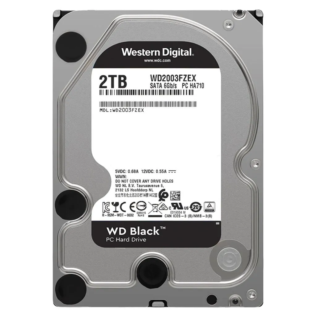 Internal hard drive Western Digital WD Black Gaming, WD2003FZEX, 2 TB