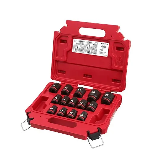 Milwaukee 49-66-7013 14PCSHOCKWAVE Impact Duty™ 1/2" Drive Metric Standard 6 Point Socket Set