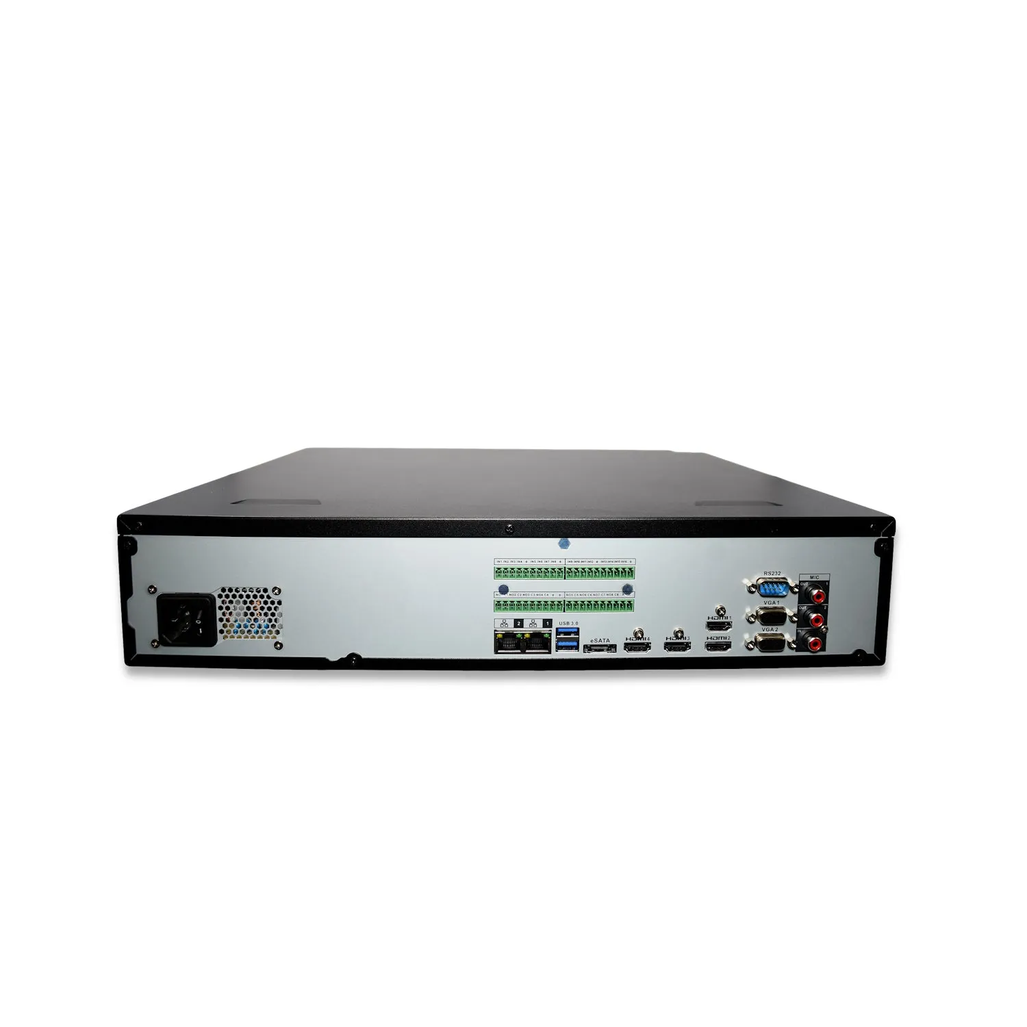 MNR68064-AI | 64 Channel 4K H.265  Ultra-AI NVR with 160TB (8x20TB) HDD Max Internal Capacity, eSATA Expandable - HDDs Not Included