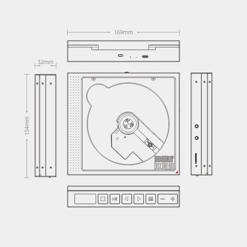 MoonDrop DiscDream Portable CD Player