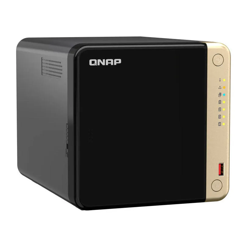 Network storage QNAP TS-464, 4 bays, 8 GB, without disks, black