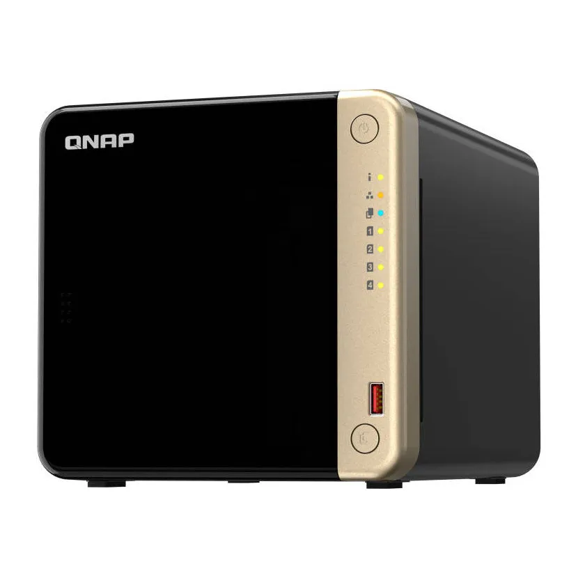 Network storage QNAP TS-464, 4 bays, 8 GB, without disks, black