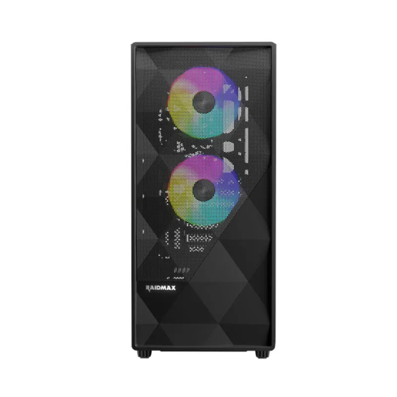 Raidmax X902Tbf Atx|Micro-Atx|Itx Argb Mid-Tower Gaming Chassis - Black