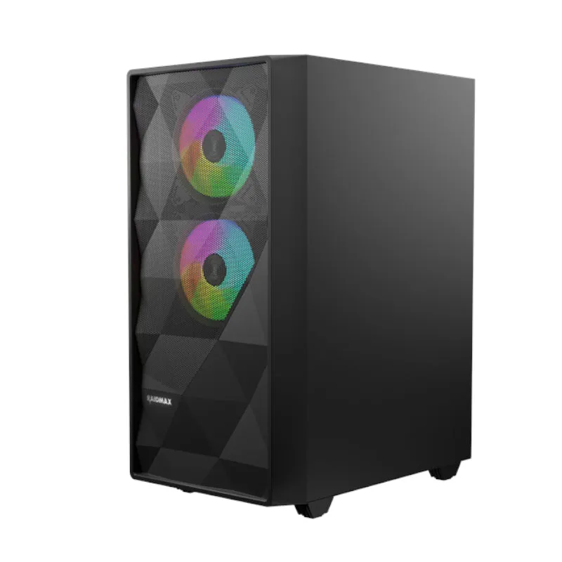 Raidmax X902Tbf Atx|Micro-Atx|Itx Argb Mid-Tower Gaming Chassis - Black