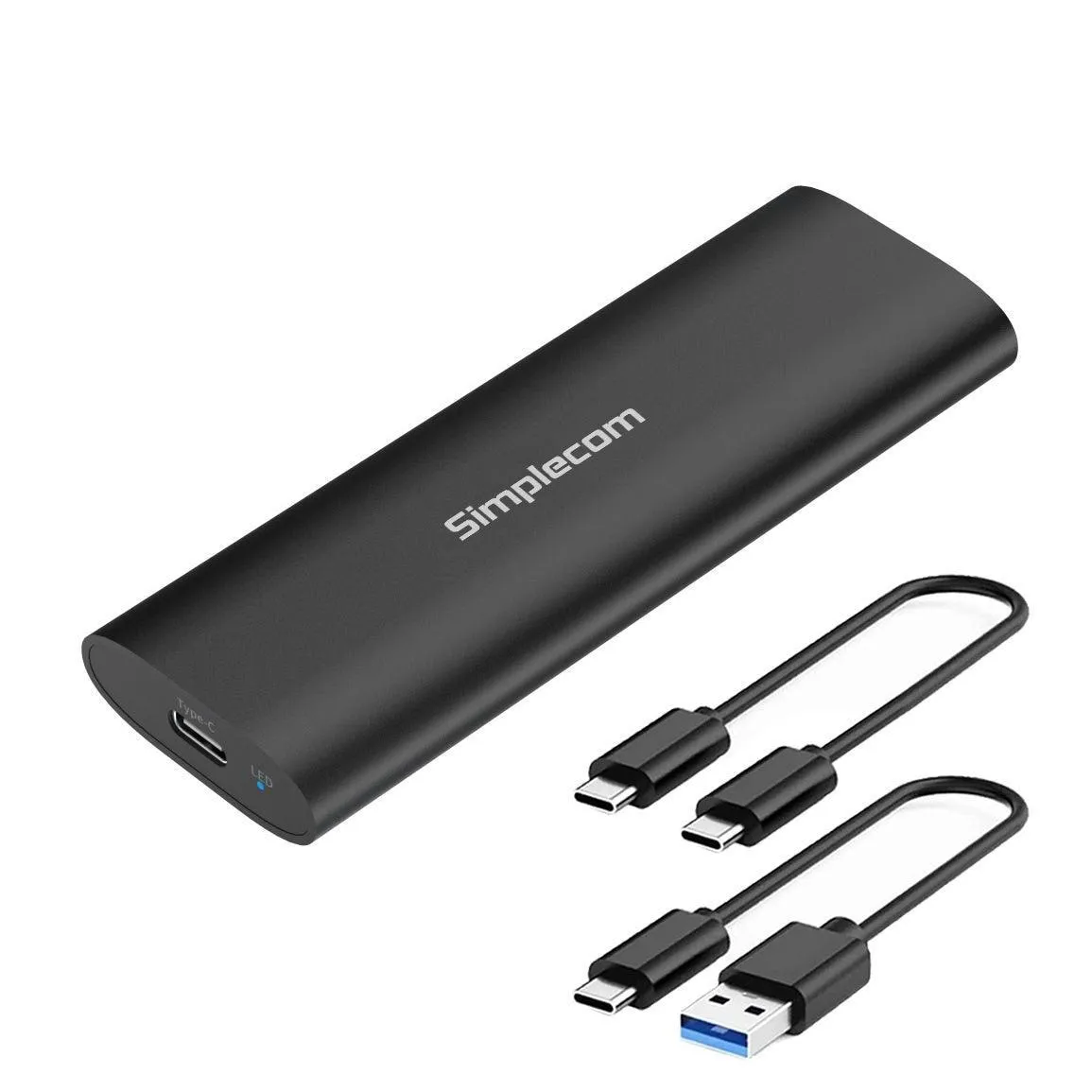 Simplecom SE516 NVMe / SATA Dual Protocol M.2 SSD Tool-Free USB-C Enclosure USB 3.2 Gen 2 10Gbps