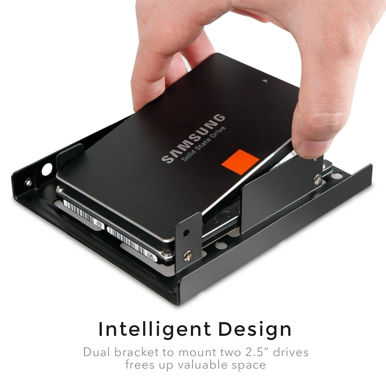 SSD Mounting Bracket 2.5 to 3.5 with SATA Cable and Power Splitter Cable, ST1002S