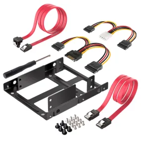 SSD Mounting Bracket 2.5 to 3.5 with SATA Cable and Power Splitter Cable, ST1002S