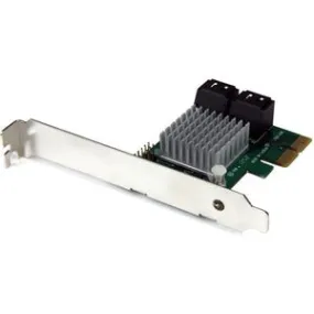 StarTech.com 4 Port PCI Express 2.0 SATA III 6Gbps RAID Controller Card with HyperDuo SSD Tiering