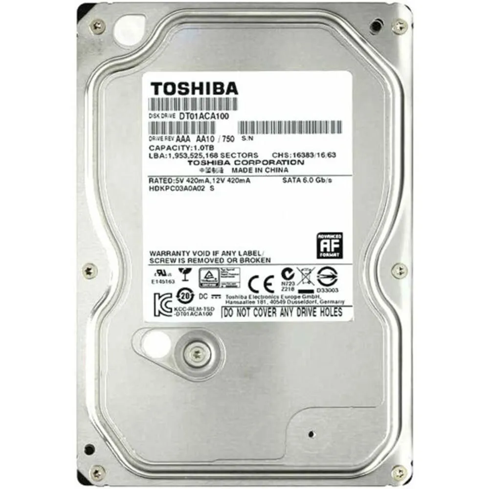 Toshiba Internal Hard Drive 3.5" 1TB