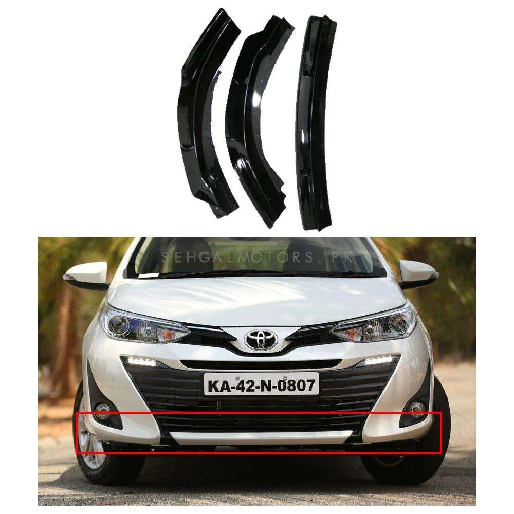 Toyota Yaris Front Complete Canards - Model 2020-2021 - Front Splitter Extention