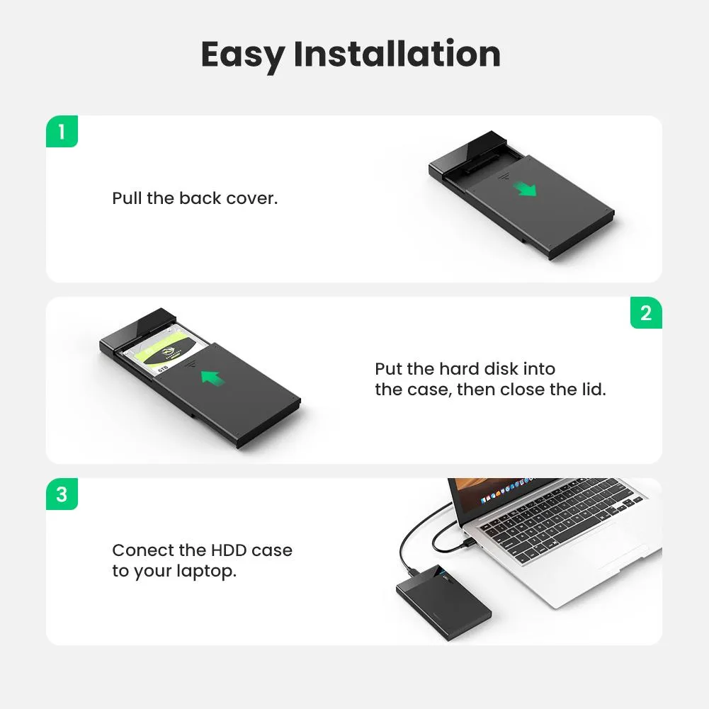 UGREEN USB 3.0 to SATA III Hard Drive Enclosure