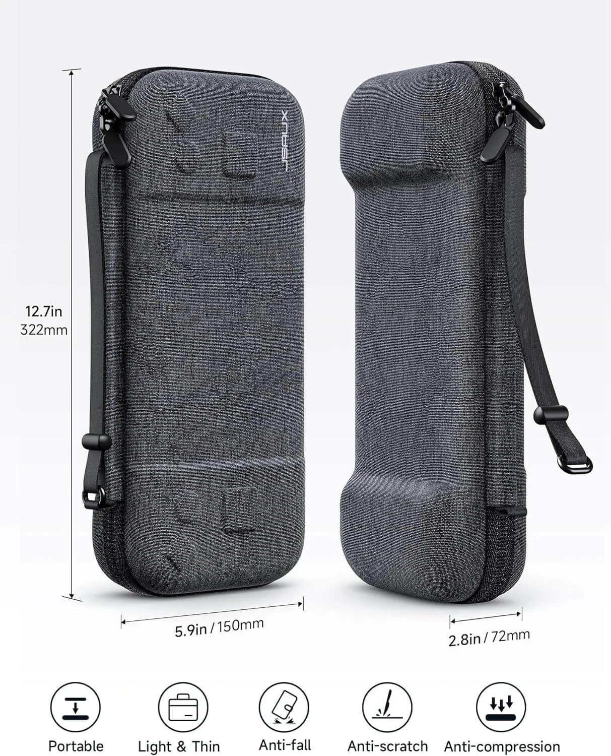 Slim Carrying Case for Steam Deck LCD & OLED - Optimized for Ultra Portability