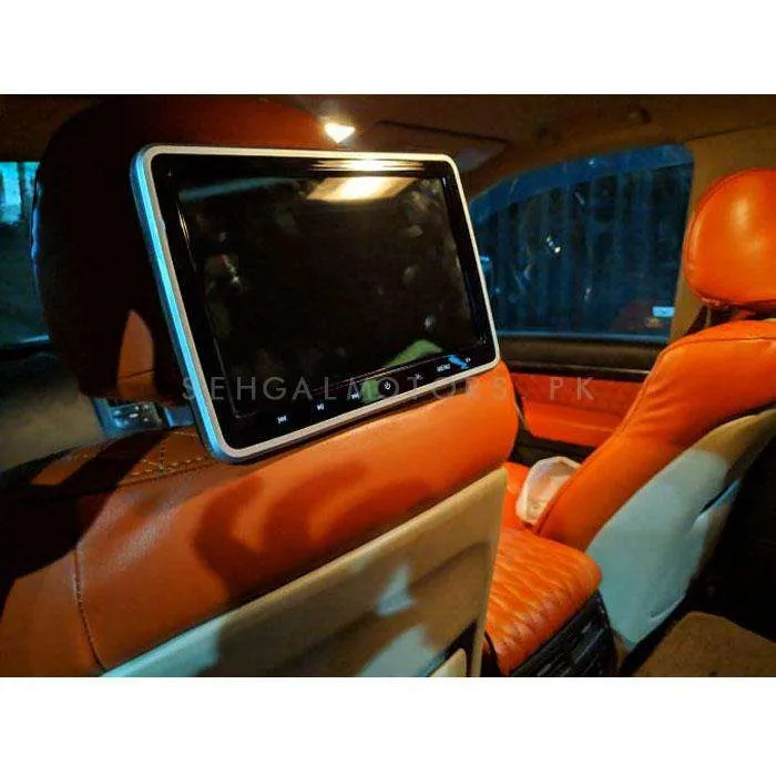 Universal DVD Headrest LCD Silver 9 Inches - Each - Multimedia IPS Display System