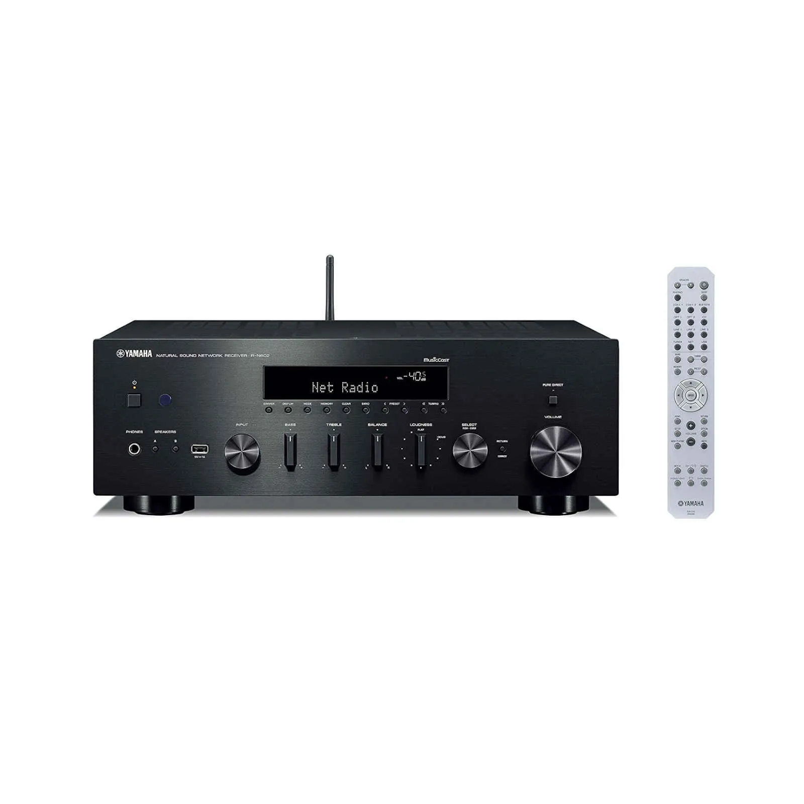 Yamaha R-N602 Network Stereo Receiver with Wi-Fi, Bluetooth and MusicCast