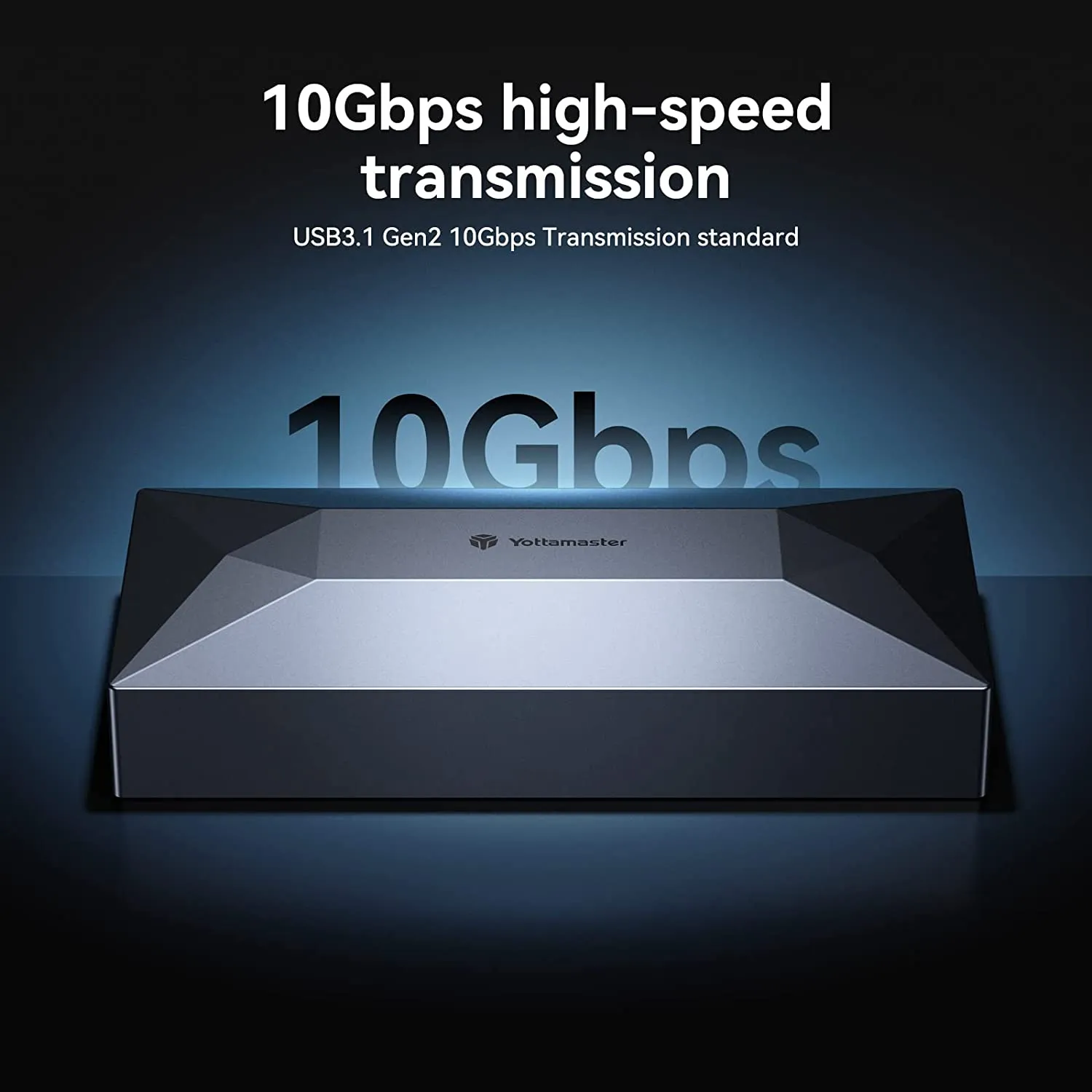 Yottamaster M.2 NVMe SATA Enclosure 10Gbps USB C External